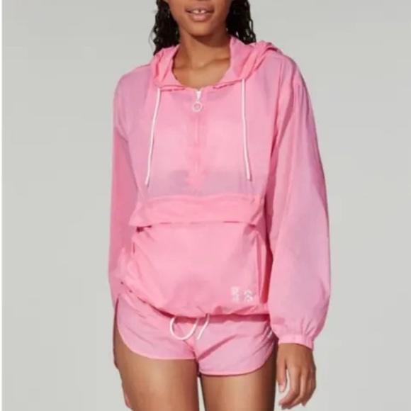 Les Girls Les Boys Pullover Windbreaker‎ Pack A Mac Jacket Size Medium - Picture 1 of 4